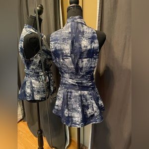 Draped sleeveless wrap shirt from Ann Taylor